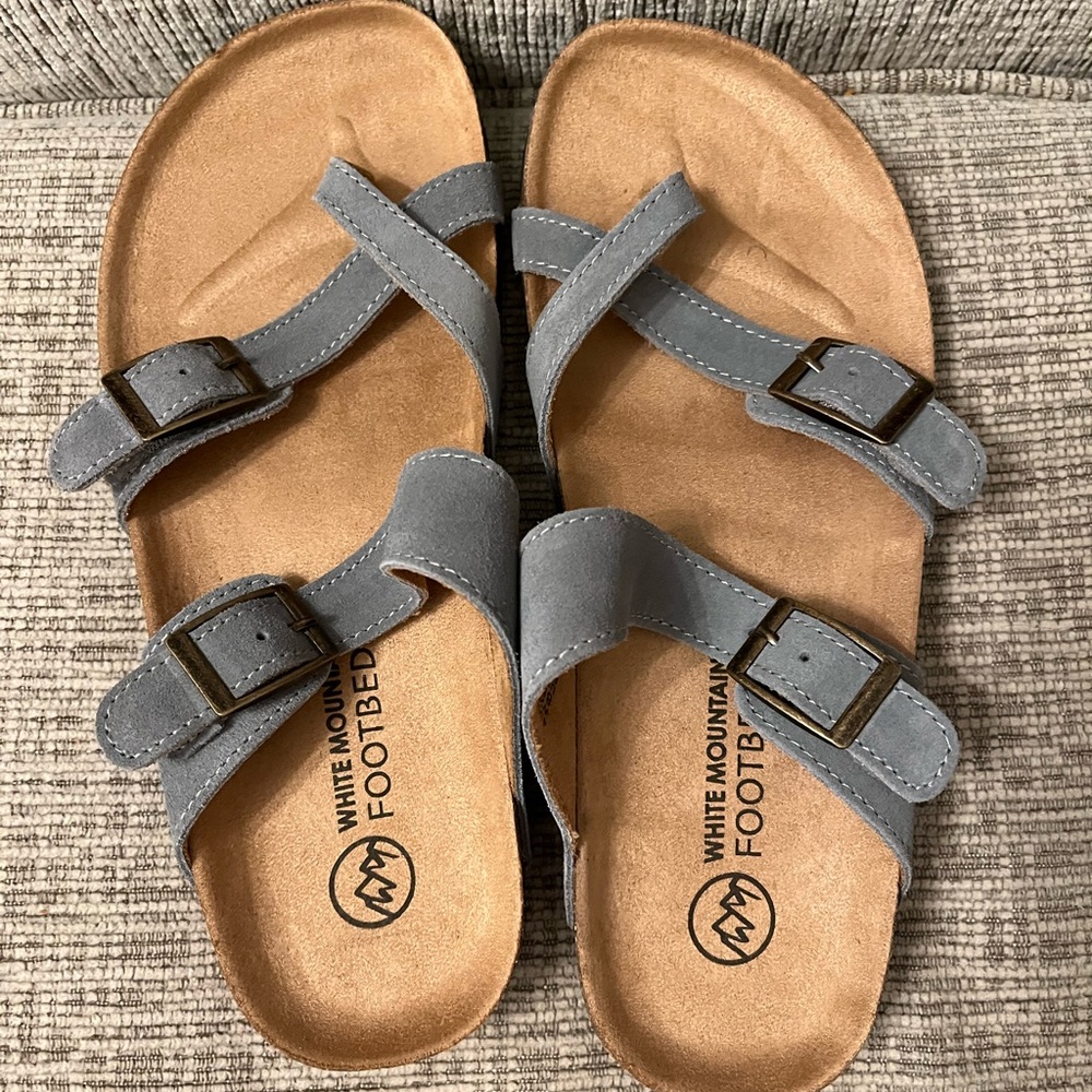 Brand new white mountain sandals